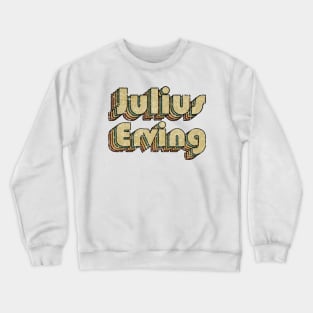 Julius Erving // Vintage Rainbow Typography Style // 70s Crewneck Sweatshirt